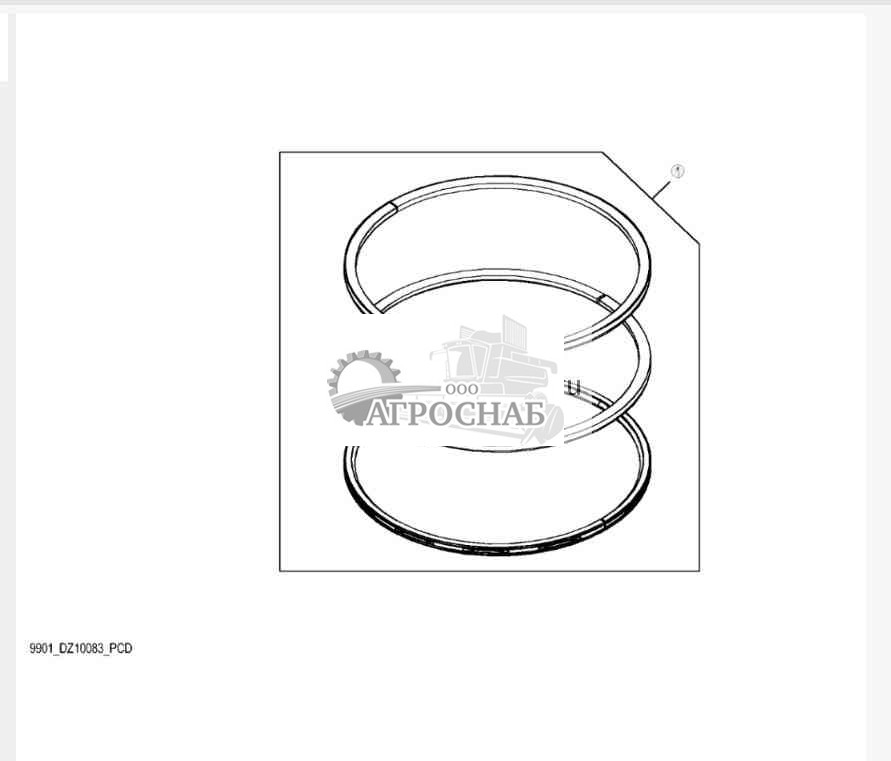 9901 Комплект поршневых колец 
